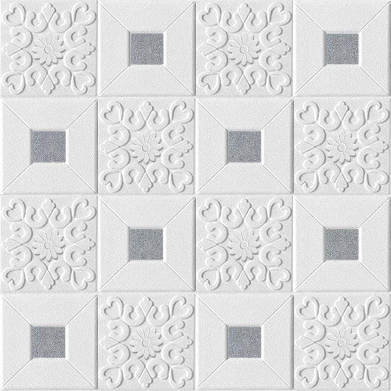 10pcs Foam 3D Roof Stickers Self-adhesive Ceiling Decorative Panels Waterproof Wallpaper Living Room Bedroom Home Decoration