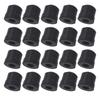 20 Pezzi Nero Trombone Coulisse Copertura Terminale in Silicone Paraurti Copertura Trombone Strumento di Riparazione Protezioni in Silicone per Coulisse Trombone
