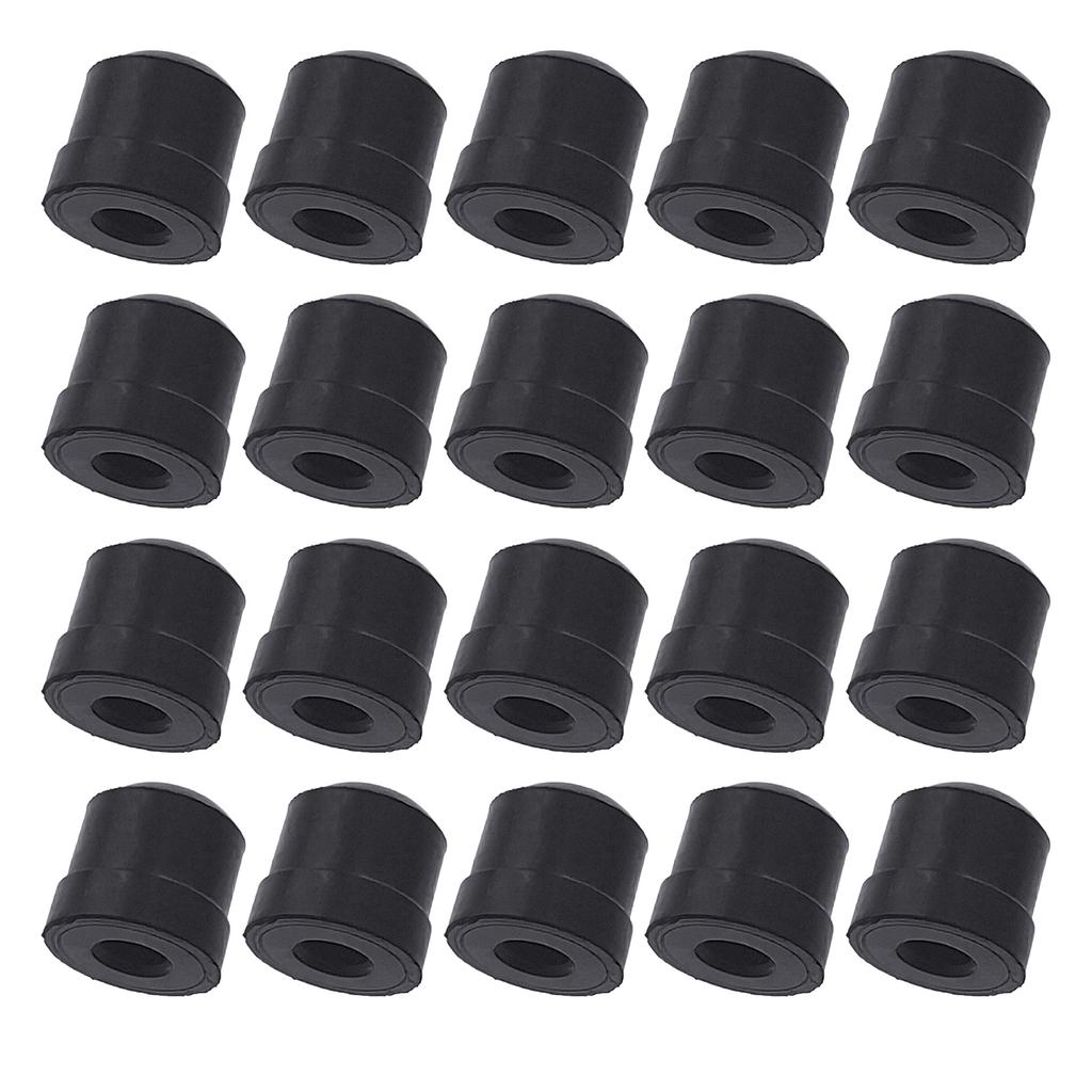 20 Pezzi Nero Trombone Coulisse Copertura Terminale in Silicone Paraurti Copertura Trombone Strumento di Riparazione Protezioni in Silicone per Coulisse Trombone