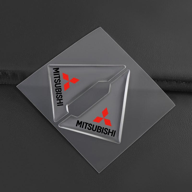 Car Door Corner Cover Anti-Scratch Protection 3D Badge Sticker For Mitsubishi Asx Lancer Outlander Pajero Ralliart Accessories Car Styling