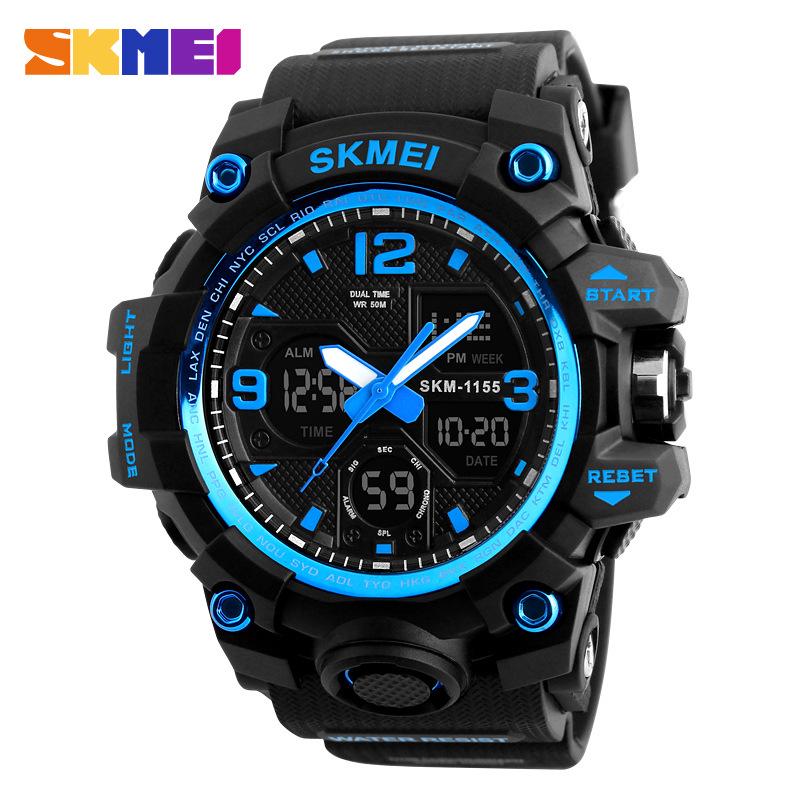 Men's waterproof electronic watch multi-function oversized double display electronic watch outdoor sports watch men