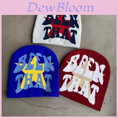 Gorro de Malha da Moda com Letras e Padrão Jacquard para Homens e Mulheres para Usar no Inverno e em Clima Frio