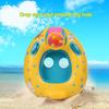 Inflatable Soft Baby Swimming Ring with Detachable Sun Canopy Shade