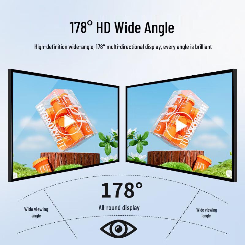 LUOBAOYI Wall-Mounted Digital Signage Display CN plug (adapter included)