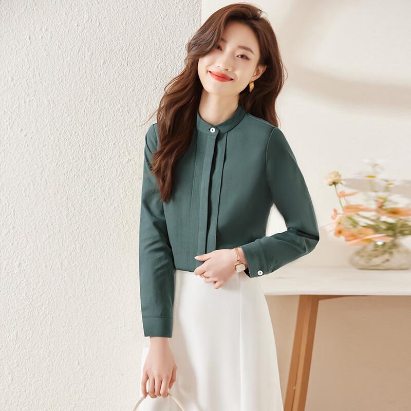 Women's New Chinese Style Stand Collar Long Sleeve Shirt