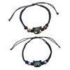 Cats Bead Wristband Carved Cats Bracelet Braided Rope Cats Hand Chain Bracelets