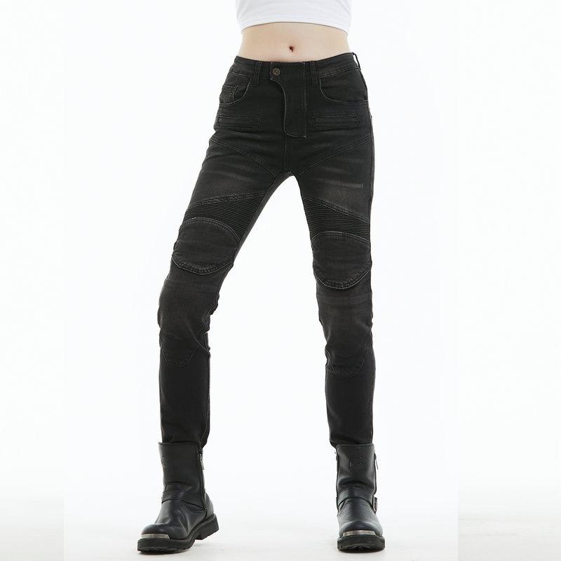 Motorcycle Jeans Women's Knight Slim-fit Elastic Old Locomotive Jeans, Cycling Anti-drop Pants