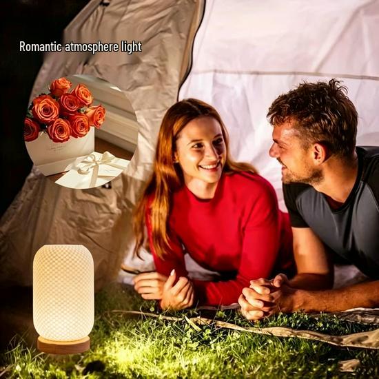 3D Printed RGB Dimming Cream-Style Bedside Lamp