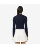 LACOSTE Women'S Ribbed Merino Wool Mock Neck Sweater Af4189-55N 166