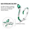 New Open Rings for Women 925 Sterling Silver Star Moon Colorful Zircon Rings Fine Wedding Engagement Birthday Jewelry Gifts