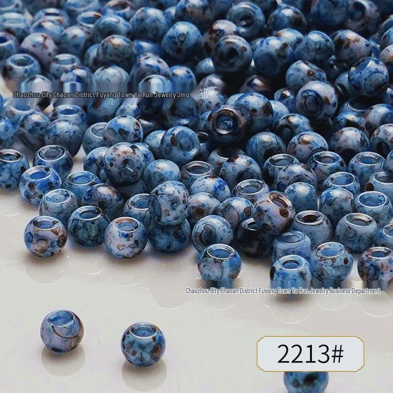 4mm Picasso Glass Seed Beads for DIY Jewelry: Bracelet, Necklace, Ring Accessories