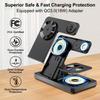 Magnetic 3 in 1 Wireless Charging Station for Magsafe iPhone 12-17 Series, Charging Station for Multiple Devices, Mag-Safe Wireless Charger Stand for