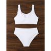 Hot-selling Split Swimsuit Multi-color Printed Sports Splicing Swimsuit Two-piece Set BIKINI Women
