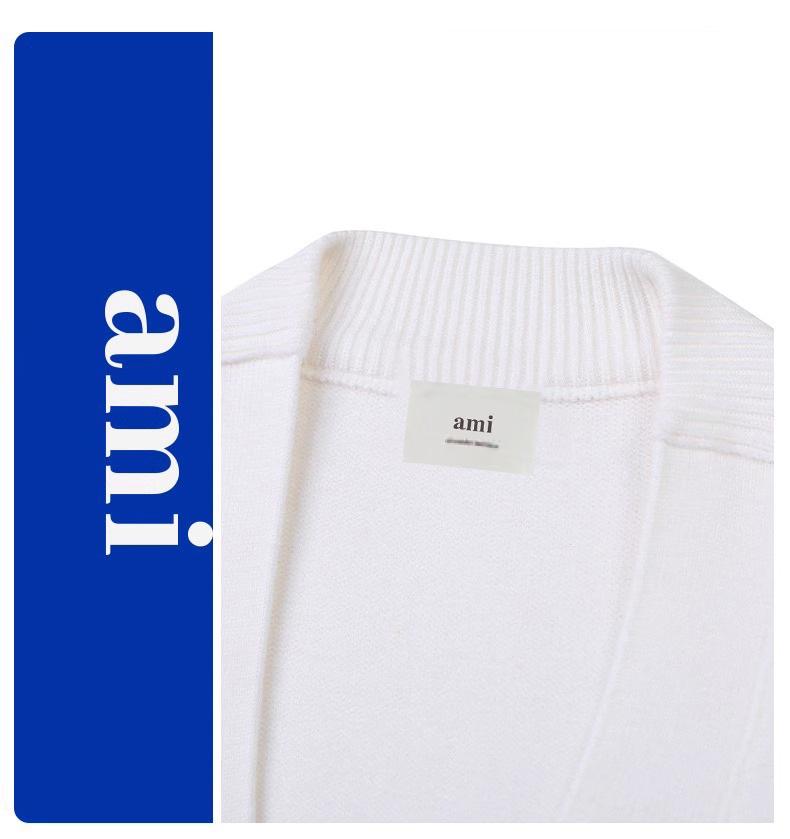 AMI&EASY Men's V-neck Jacquard Knit Cardigan: Trendy, Warm, and Versatile for Autumn and Winter