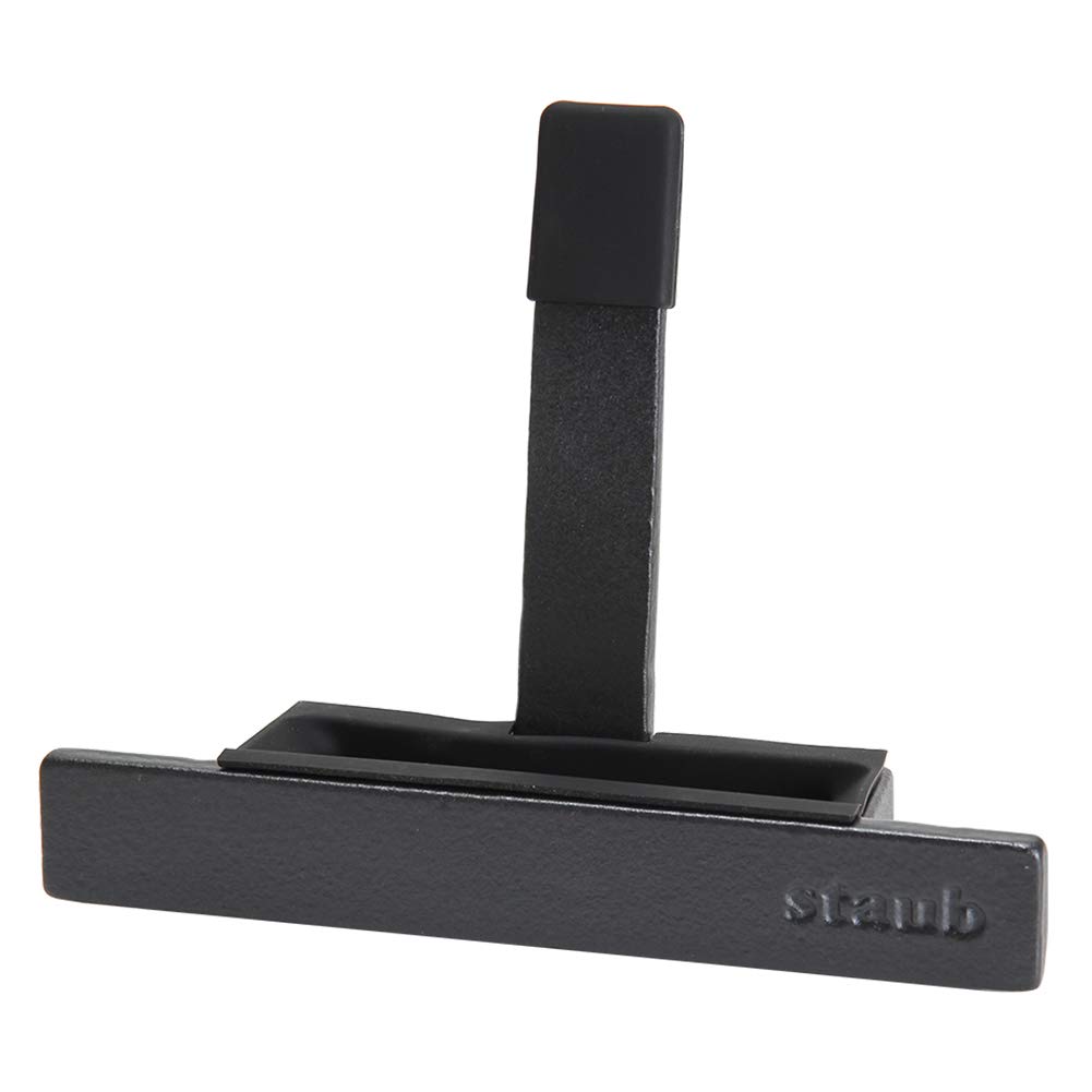 

Staub Pot Lid Stand Lid Holder Black Lid Holder negro Lid Holder Lid Rest [Staub] 1190902/40511-364-0