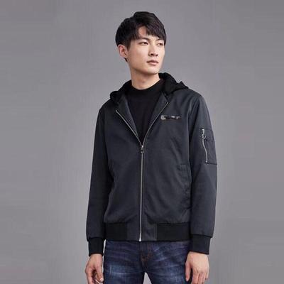 Men's Urban Casual Two-Way Jacket with Detachable Hood