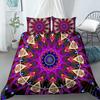 Luxury Boho Style Duvet Cover Geometric Print Bedding Set Quilt Cover with Zipper Closure King Queen Polyester Comforter Cover