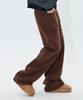 Moa Fade Cotton Wide Pants (Brown)