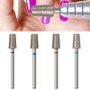 Nail Buffer Bit Polishing Carbide Grinding Tools Diamond Drill Files Left Right Hand Milling Cutter Manicure Accessories