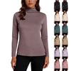 Women's Fashion Solid Colour Long Sleeve Fleece Thickened Top