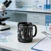 Personalisierte Tasse mit medizinischem Thema ER Jack Ersthelfer 3D Medizinische Werkzeuge Tasse Schwarze Keramik Kaffeetasse für Ärzte Krankenschwestern Praktisches Geschenk Sammlerstück
