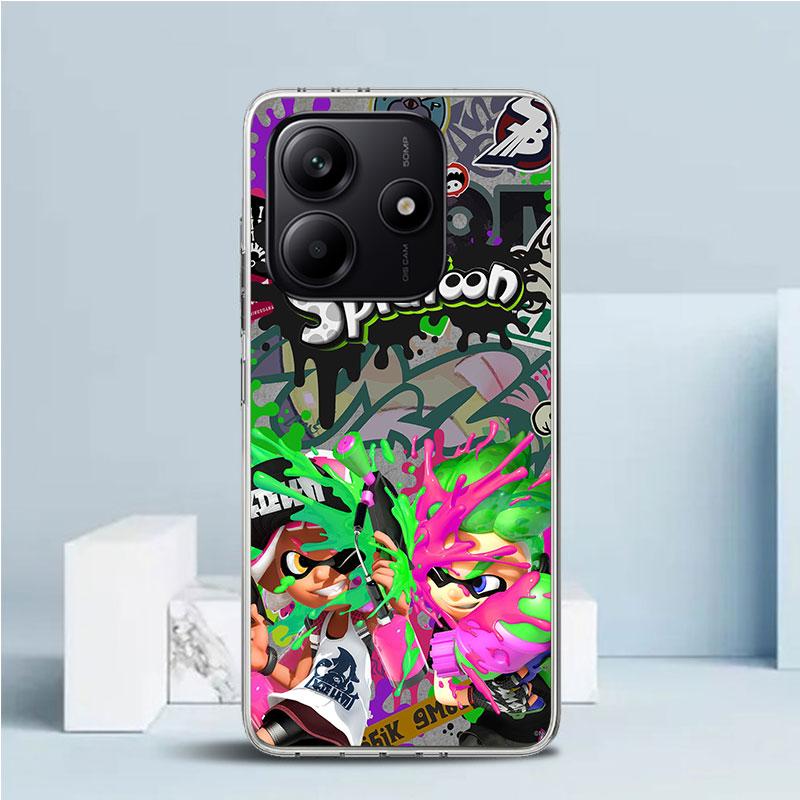 

Game S-Splatoons Soft Cover for Xiaomi Redmi Note 15 14 13 12 Pro Plus Phone Case 14S 11S 11T 11E 10S 10 4G Pattern Shell Redmi Redmi Note 13 5G