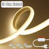High CRI Waterproof COB LED Strip 288 LEDs Per Meter Outdoor Flexible Lighting With Plug 1M To 35M