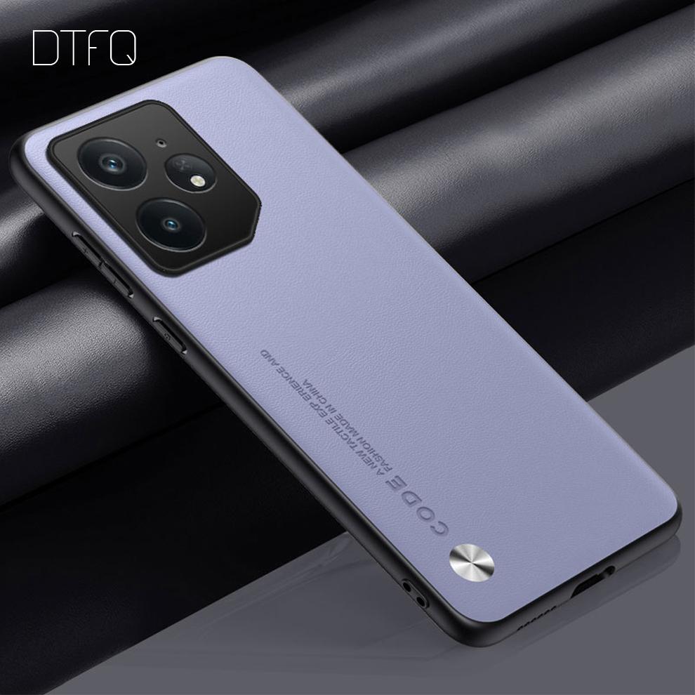 Luxury Leather Case for Realme GT Neo7 Coque Funda Back Cover Shockproof Leather Pattern Case for Realme GT Neo 7