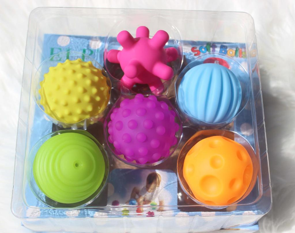 Soft Hand-Held Baby Tactile Toy Ball