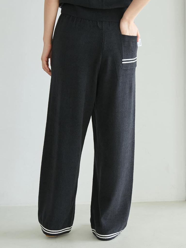 Gelato Pique Joel Robuchon Lined Long Pants PWNP252037 Black Women's