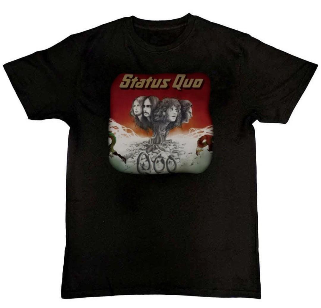 Status Quo European Tour Graphic Print Mens T-Shirt XL