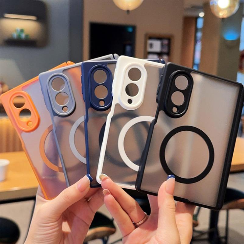 Luxus Matt Hautgefühl Scharnierschutz für Magsafe Hülle für Samsung Galaxy Z Fold 8 Wide 7 6 5 Fold8 Ultra Stoßfeste Abdeckung