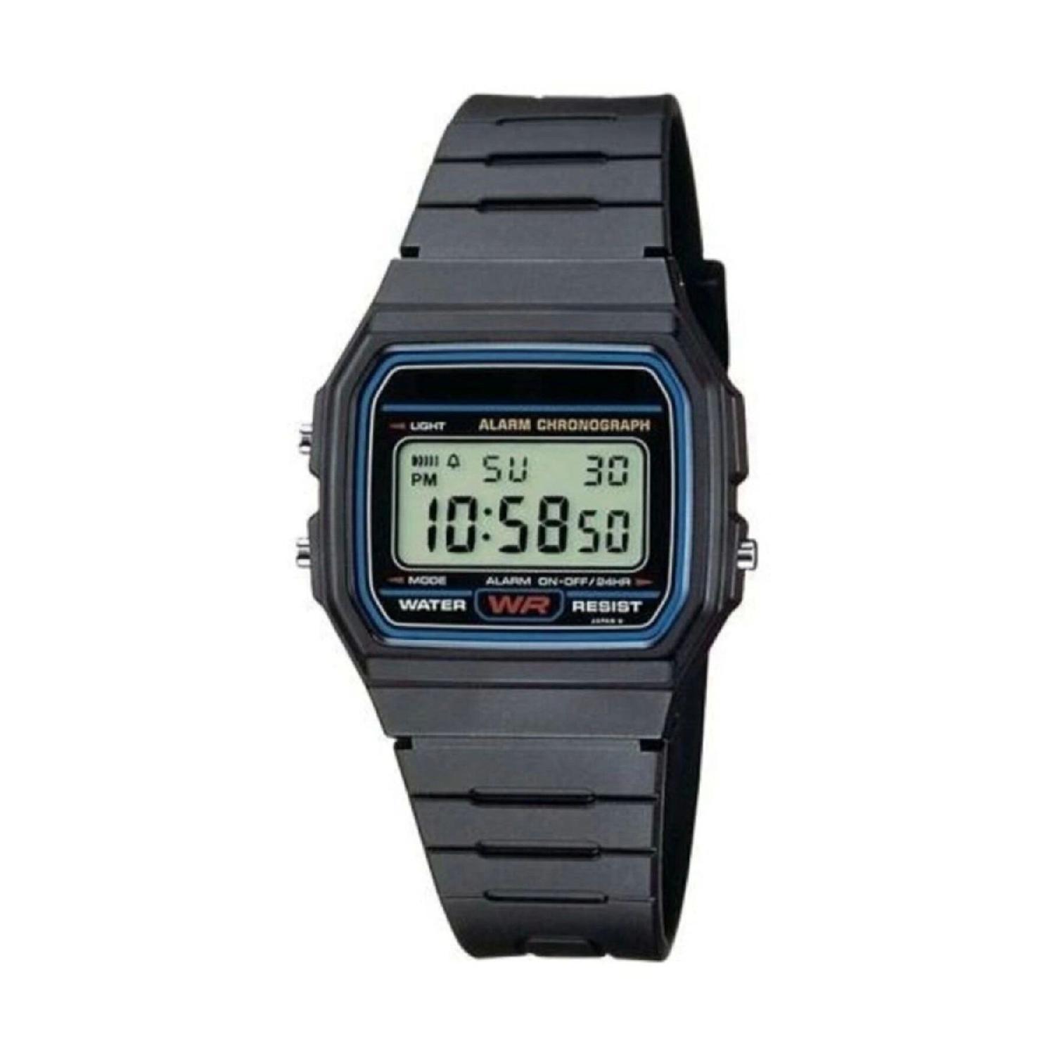 

Чорний цифровий солдатський годинник унісекс чорний