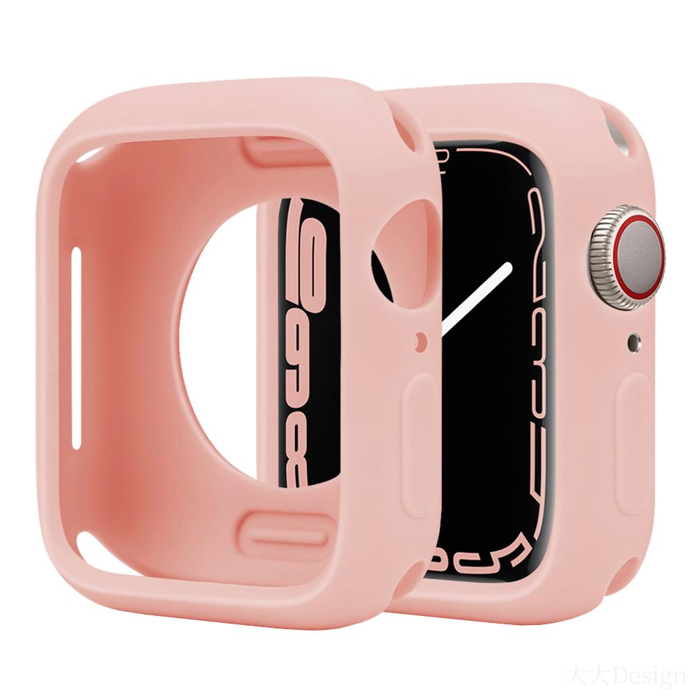 Soft Silicone Case for Apple Watch Series8/7/6/5/4/3/SE Cover Case for iWatch Slim Tpu Bumper Protector 38MM 40 41MM 42 44 45MM