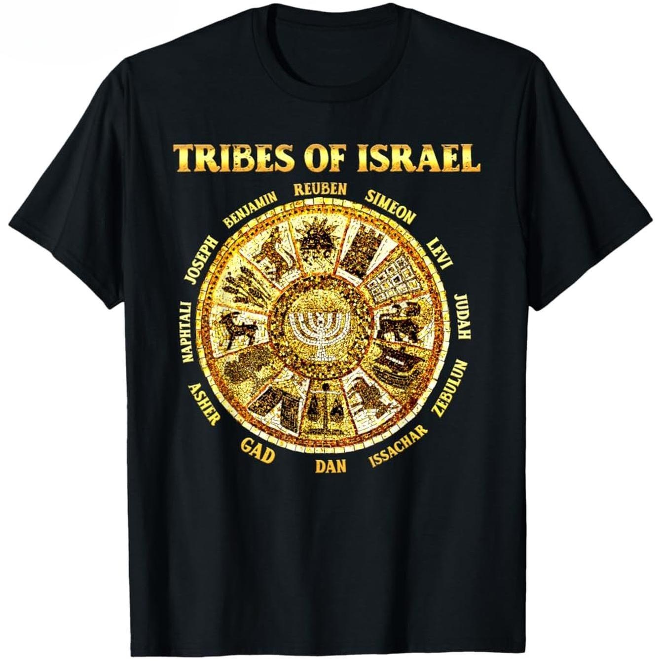 Twelve Tribes of Israel Hebrew Israelite Judah Jerusalem TShirt 100 Cotton ONeck Short Sleeve Summer Casual Mens Tshirt S
