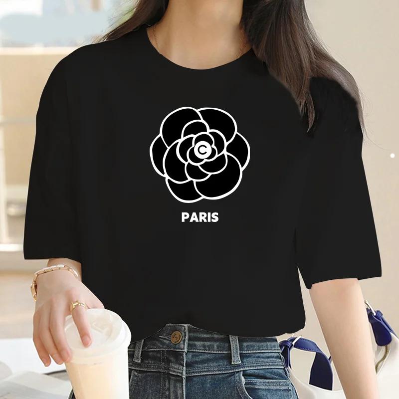 Luxury brand printed women's T-shirt  cotton street Y2KT T-shirt Summer graphic fashion women's T-shirt women's T-shirt