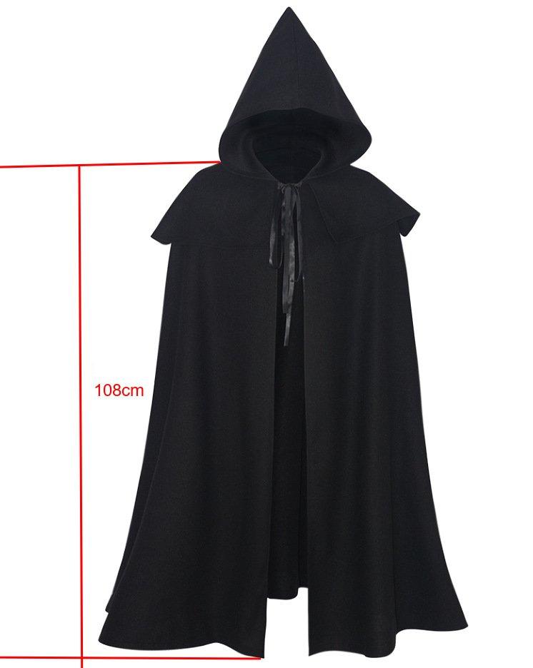 Hobbit Cape Medieval Knight Cloak Cosplay Halloween Three Colors Adult Kids