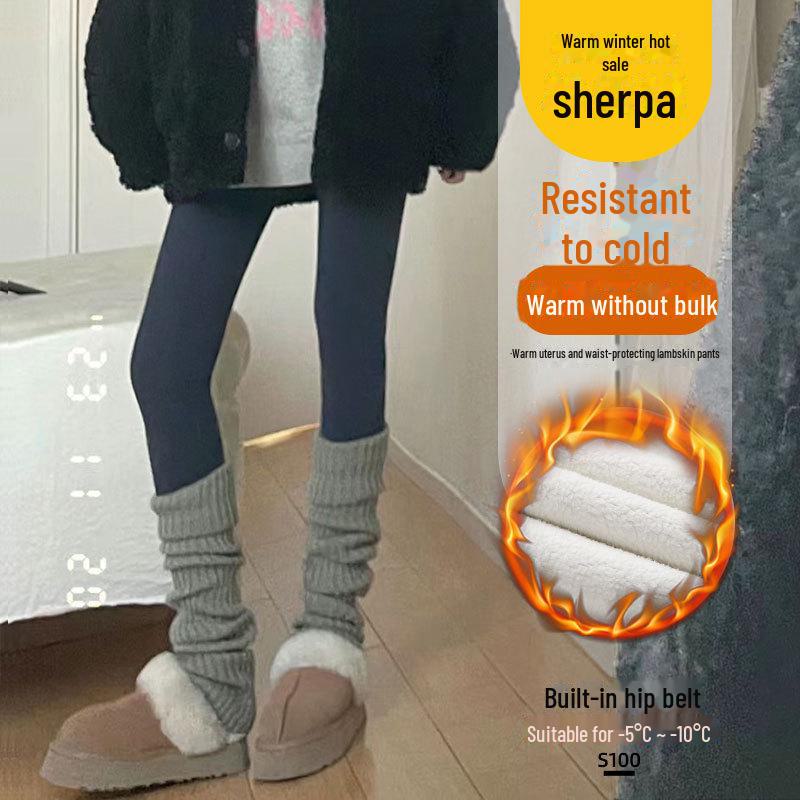 Pantalones de Yoga Gruesos Cálidos Marrones de Tiburón para Mujer con Terciopelo, Ideales para Otoño e Invierno como Ropa Exterior, Leggings Ajustados de Pierna de Barbie