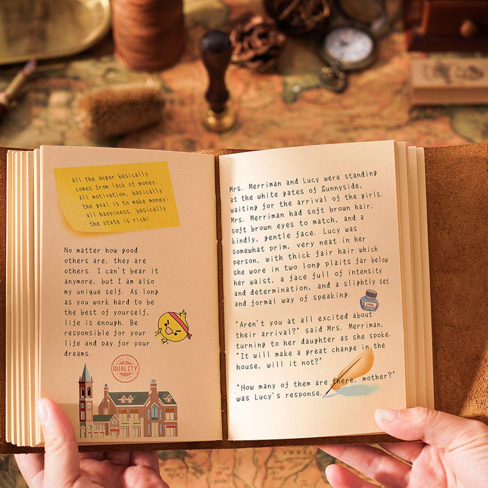 Book Meeting Record Retro Leather Notebook Business Notebook Retro Travel Journal Writing Notebook