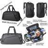 Men's High-End Wear-Resistant Insulated Travel Fitness Bag with Wet/Dry Separation