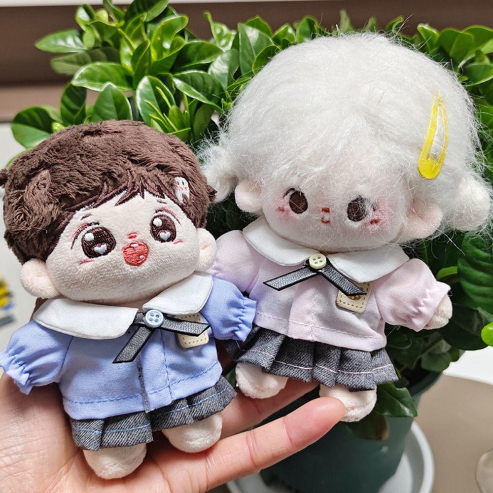 Kindergarten Uniform 10CM Doll Clothes Dress Up Cotton Doll Outfit Doll School Uniform  Replacement