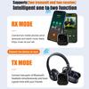 3.5mm AUX LCD Car Bluetooth 6.0 Audio Receiver & Transmitter Adapter 2 in 1,aptX-Adaptive/HD/LL AAC Low Latency HIFI Wireless Audio Adapter for PC TV