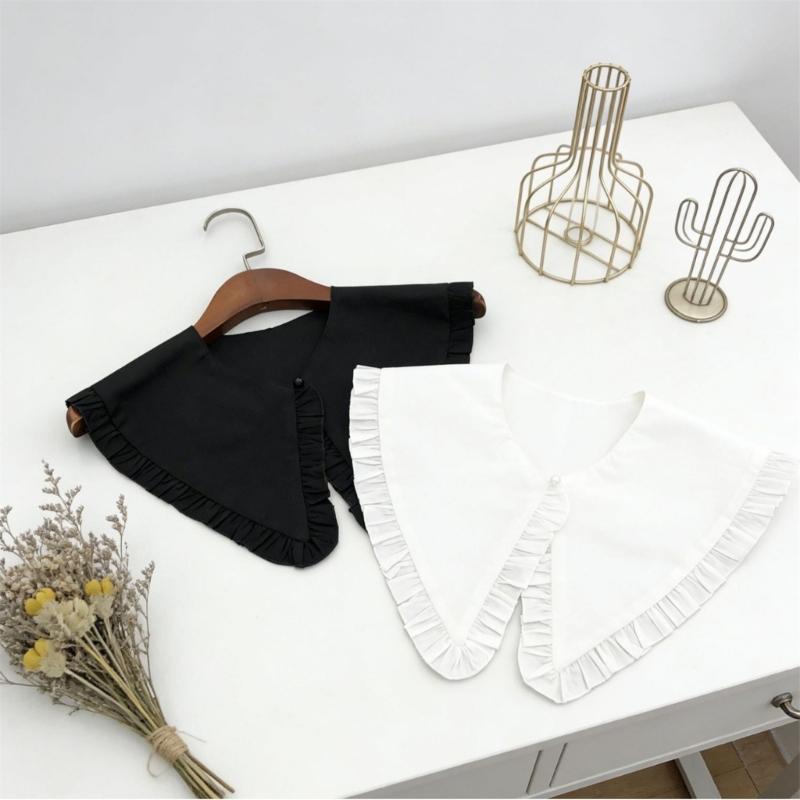 Fashionable Detachable Faux Collar Cotton Neckpiece Removable Collar For Sweaters Blouses And Dresses