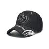 Unisex Versatile Duckbill Cap: Solid Color Embroidered Baseball Hat for Large Head Circumference