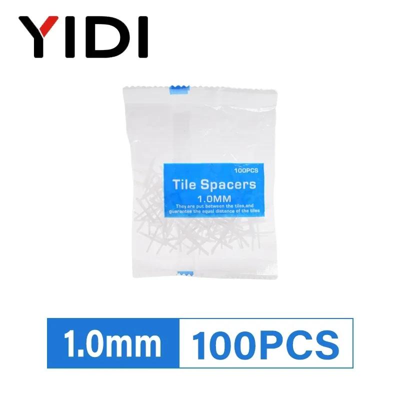 

100pcs 1/1.5/2/2.5/3mm Cross Tile Spacers, Resuable Ceramic Tiler Leveling System for Wall Floor Spacing Construction Tools