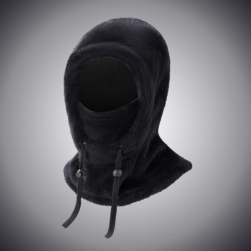 Höst & Vinter Plysch Pullover Öronskyddsmössa med Vindtät Halsduk Mask