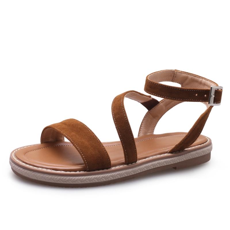 

Comfortable Women s Flat Gladiator Sandals Summer Shoes 2025 Slippers Strap Black Beach Footwear Flip Flops Shoes Female 39 светло-коричневого