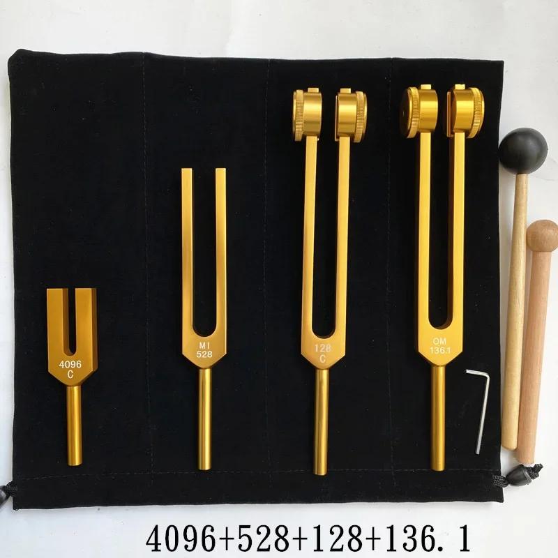 Colorful Tuning Fork Set Aluminum Tuning Forks Healing Therapeutic Musical Instrument Percussion