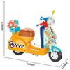 DIY Cute Lighting Machinery Little Sheep Electric Vehicle Motorcycle Retro Building Blocks Classic Model Bricks Sets Toys