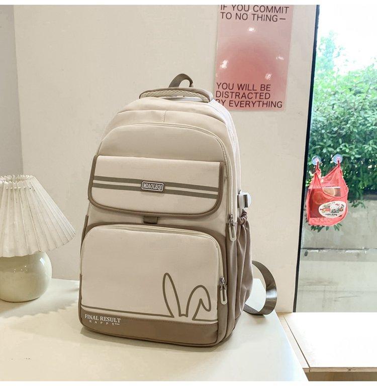 Schoolbag New Ins Lightweight Versatile Durable College Style Large Capacity School Bag Junior High School Student College Student Backpack